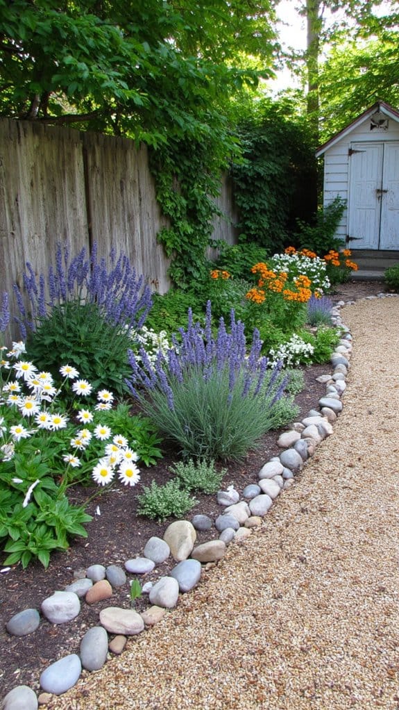 low maintenance garden gravel borders