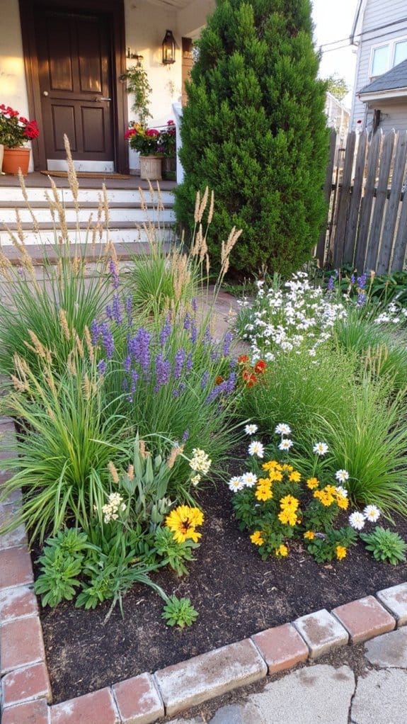 low maintenance perennial flower beds