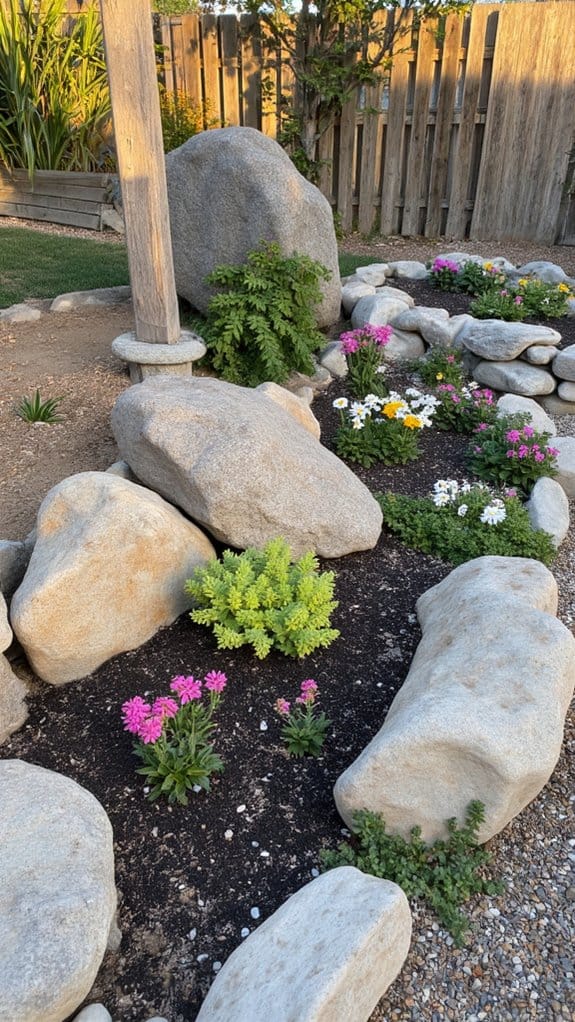 low maintenance rock garden designs