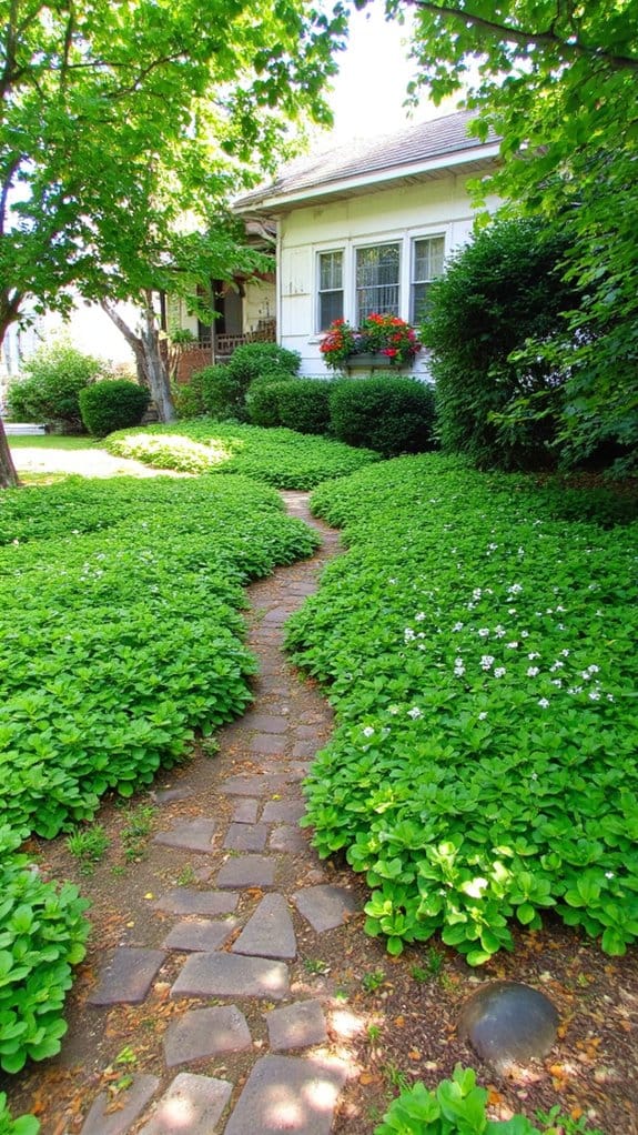 lush low blooming ground covers