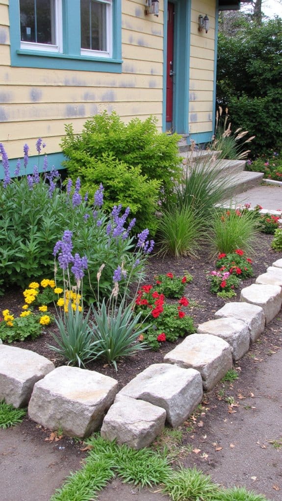 material contrast enhances gardens