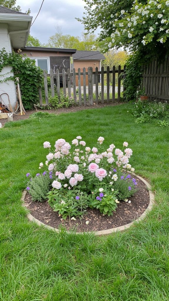 minimalist circular garden designs