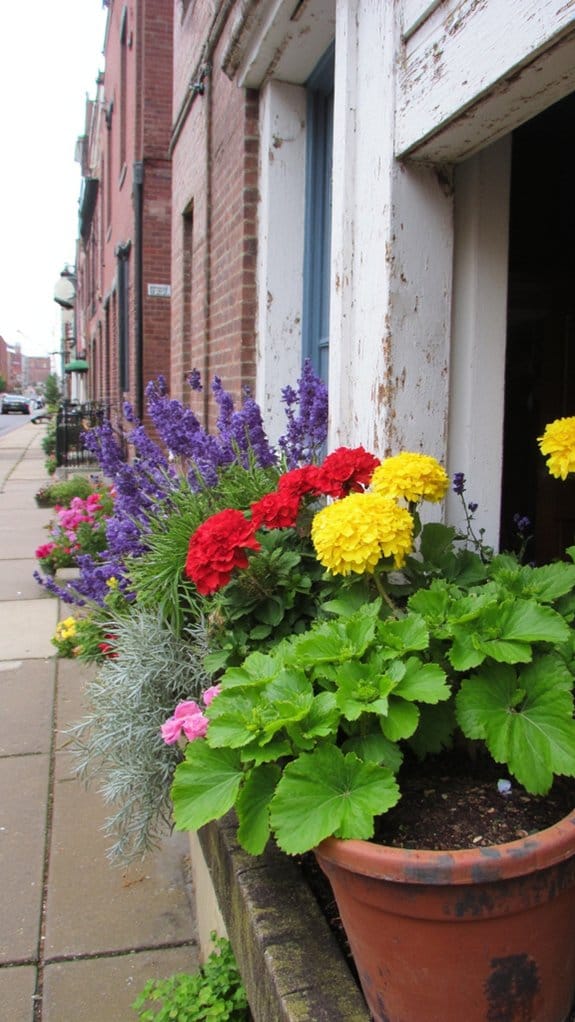 mixing annuals and perennials