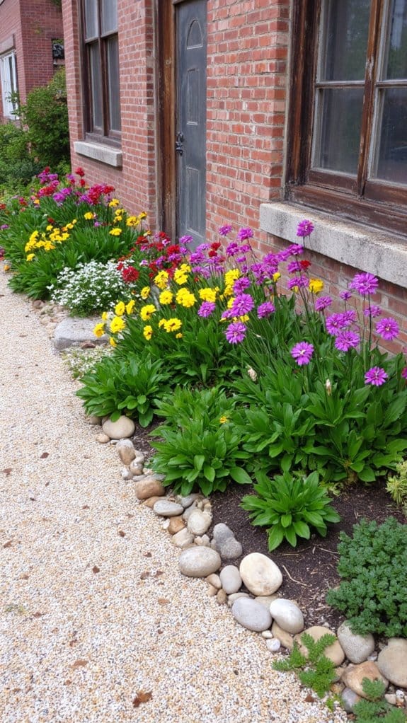 modern design with gravel