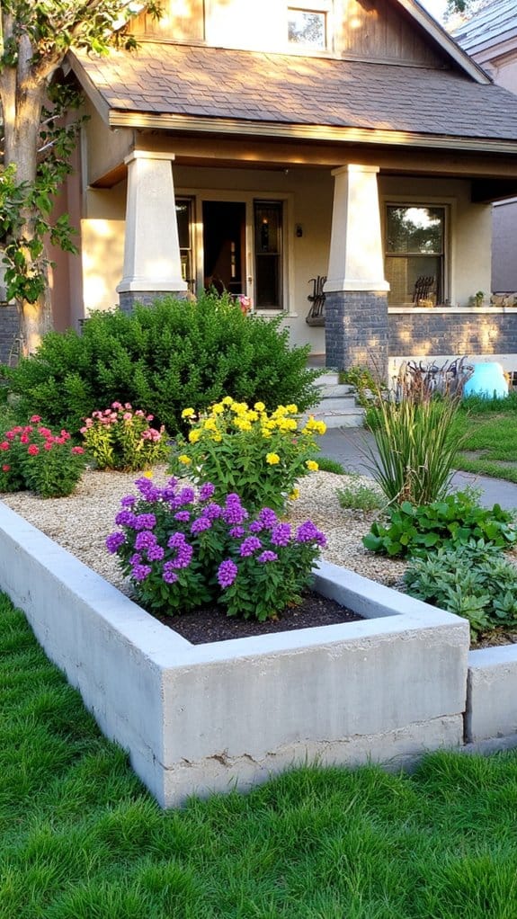 modern diy concrete beds