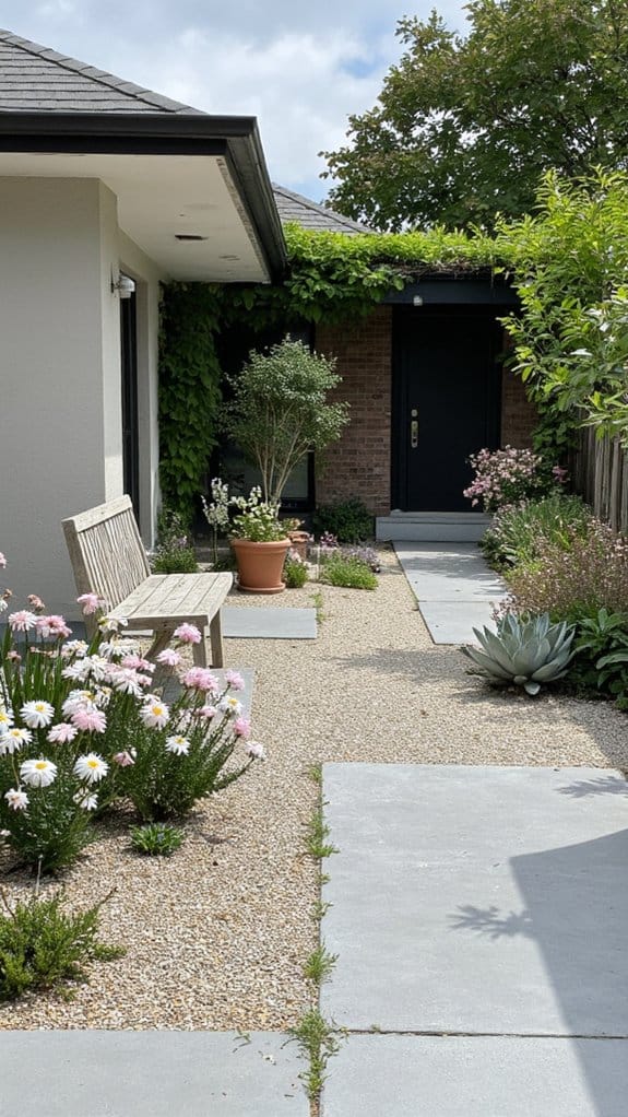 modern minimalist flower garden