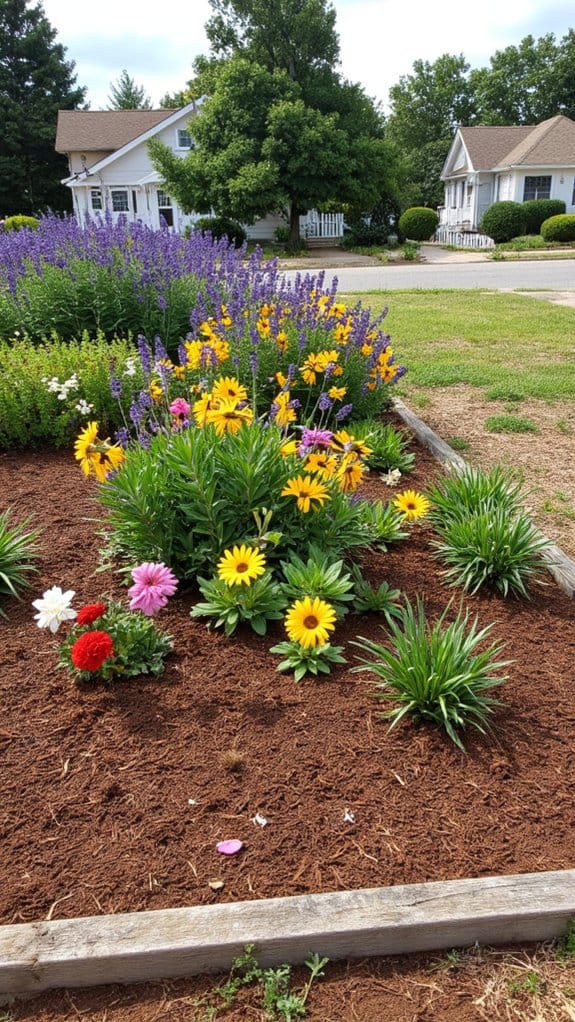 moisture retention and weed suppression