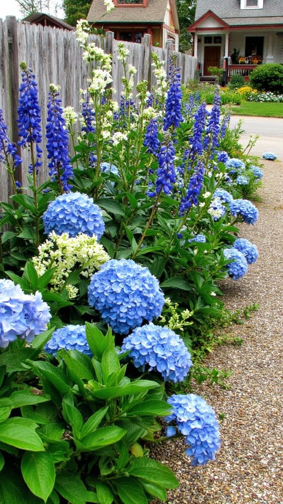 monochromatic garden elegance