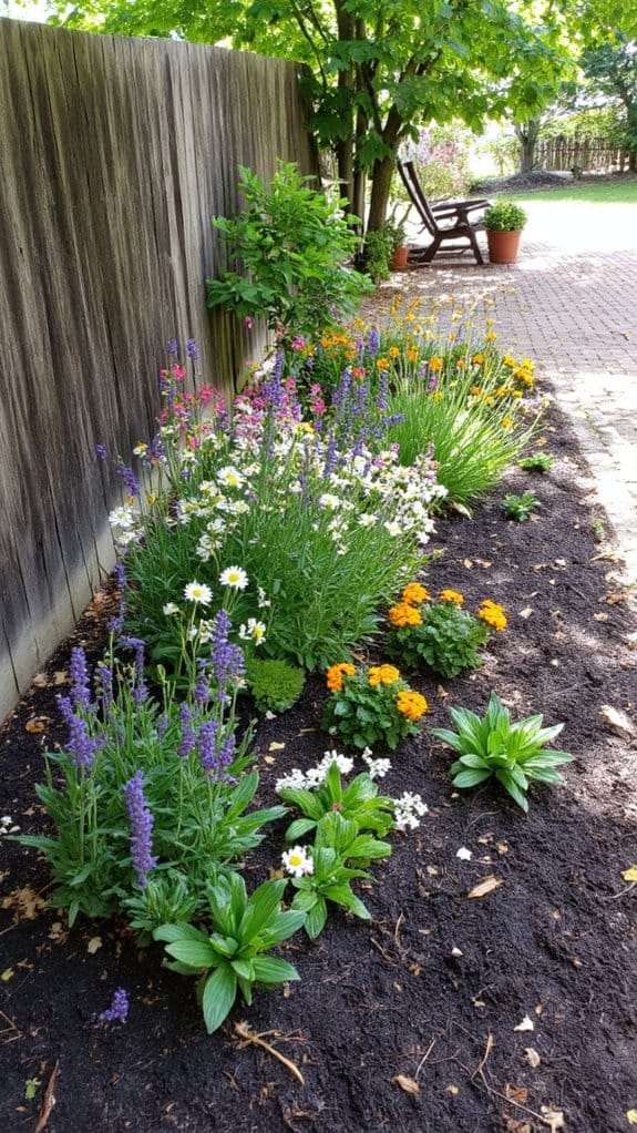 mulch suppresses weeds effectively