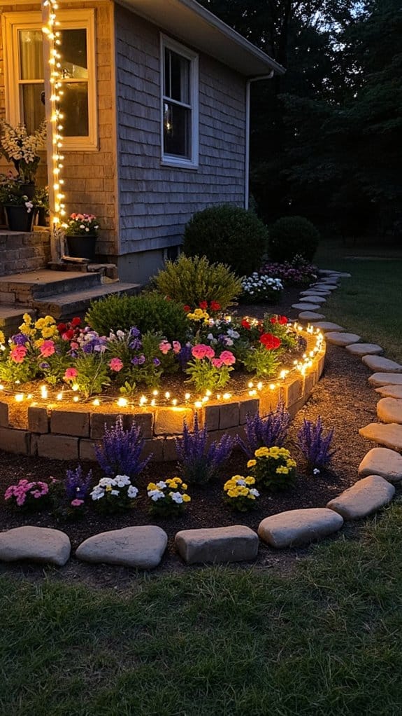 nighttime charm with lighting