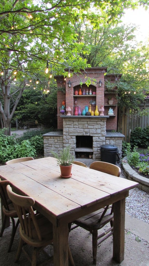 outdoor kitchen for entertaining