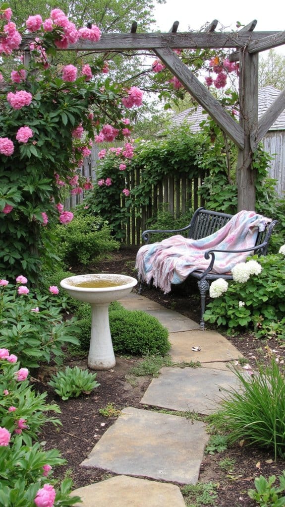 pink flower relaxation sanctuary