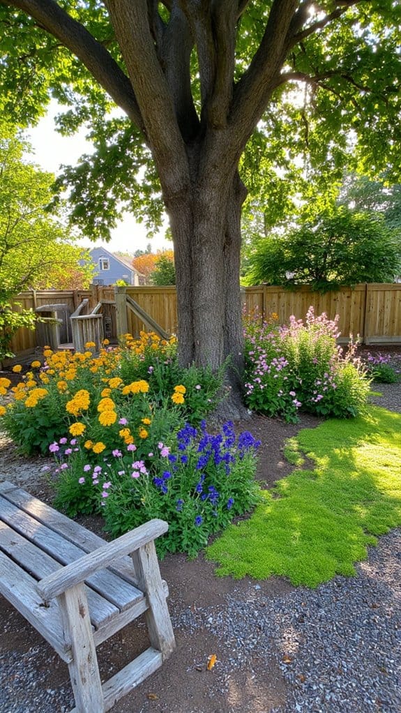 pollinator friendly flower bed design