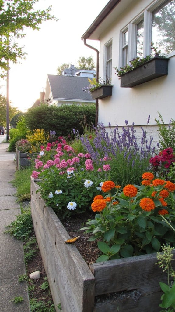 pollinator friendly native flower garden