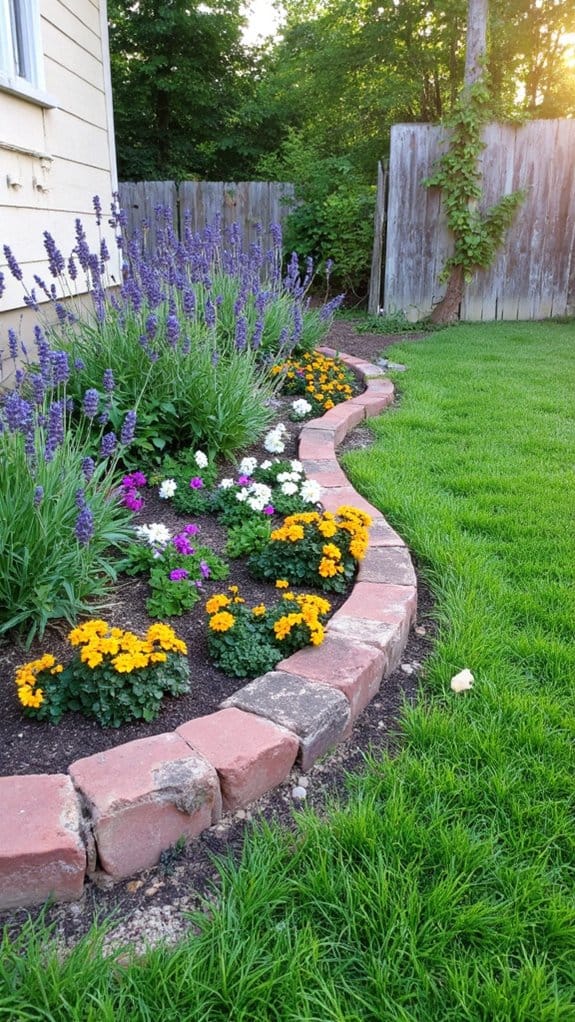 raised edging for visual interest