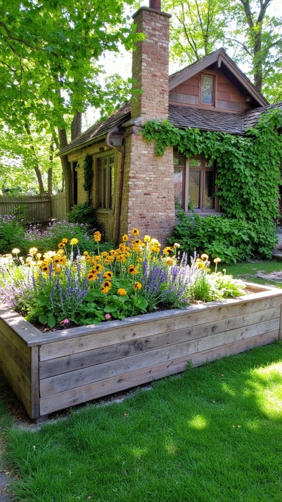 reclaimed wood eco friendly planters