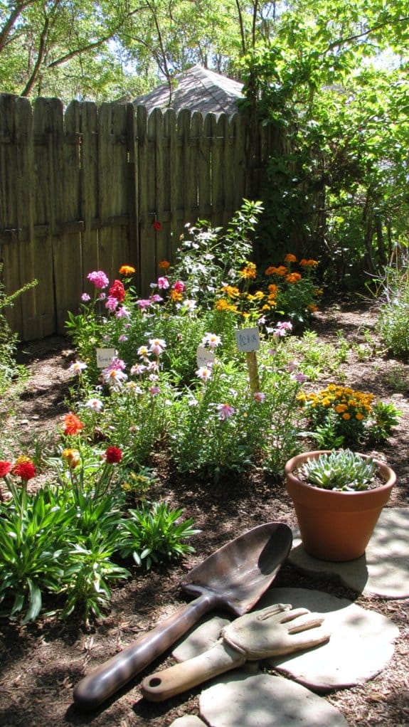 regular flower bed care