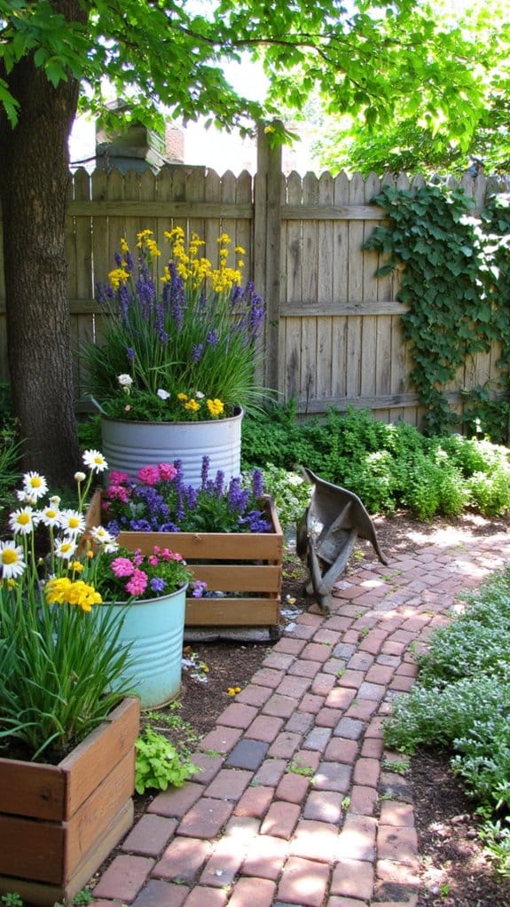 repurposed items as planters