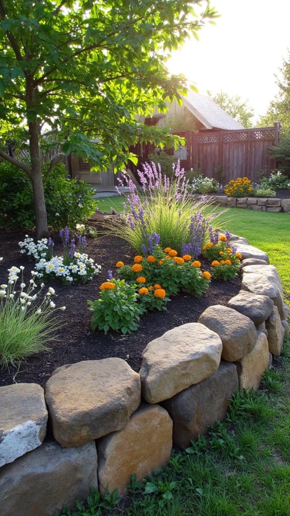rustic natural stone walls