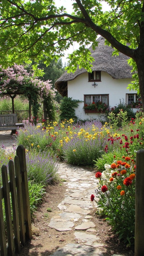 seasonal blooms enhance garden