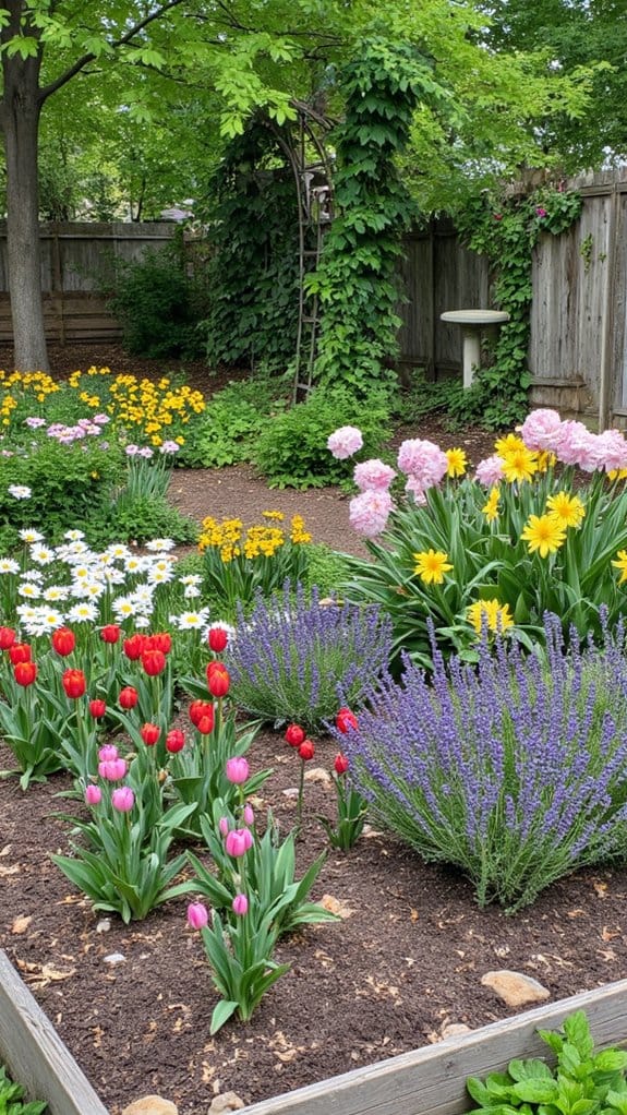 seasonal flower bed rotations