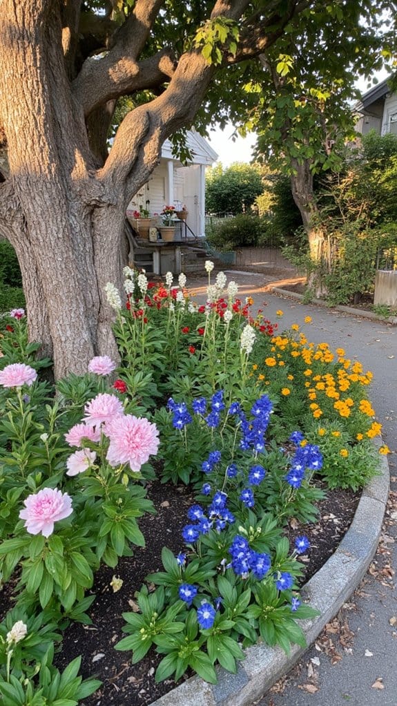 seasonal flower bed timing