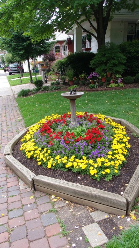 seasonal flower bed transitions