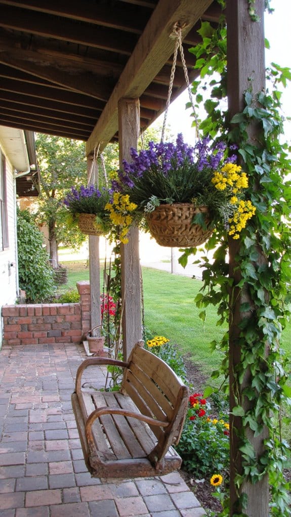 seasonal flower hanging displays
