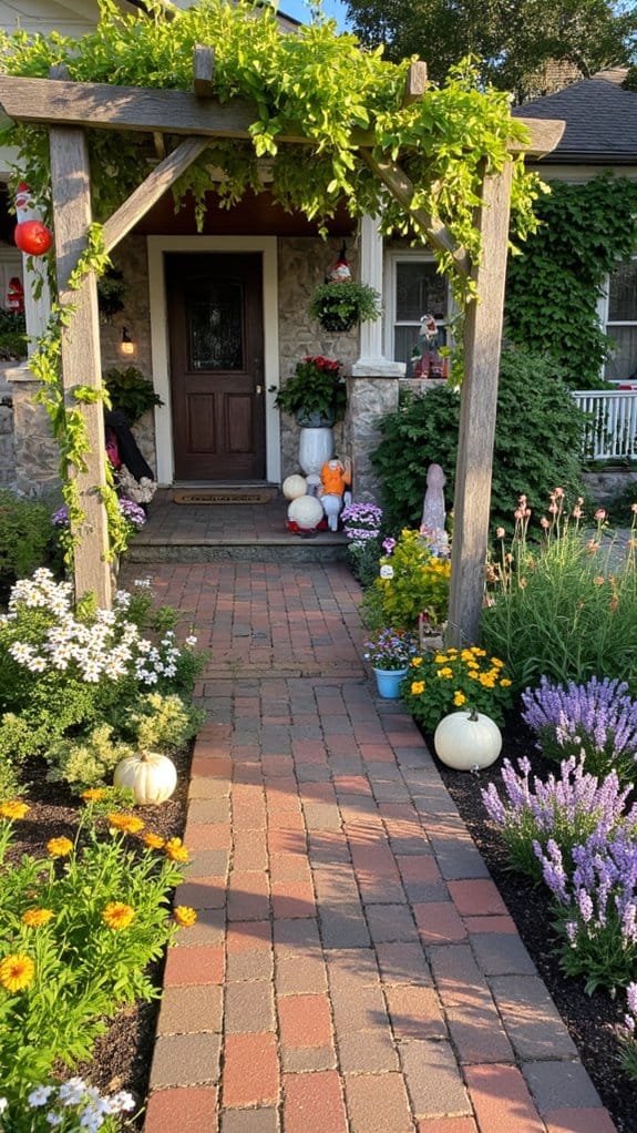 seasonal garden decorations enhance ambiance
