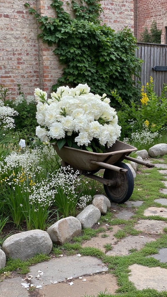 seasonal white flower arrangements