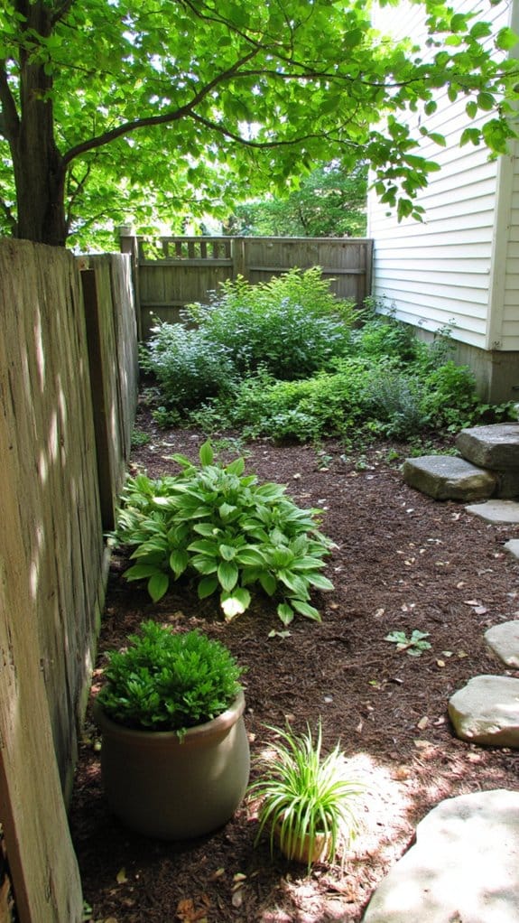 shady flower bed maintenance