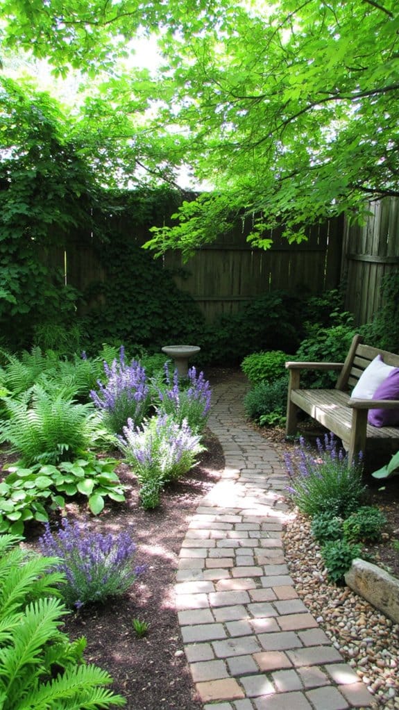 shady retreat hardscape design