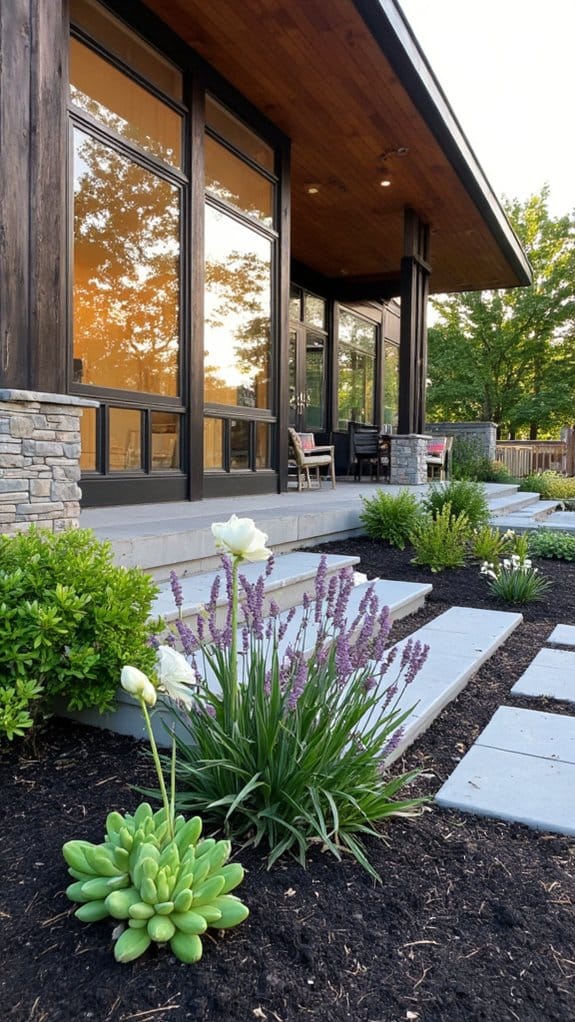 sleek contemporary flower design