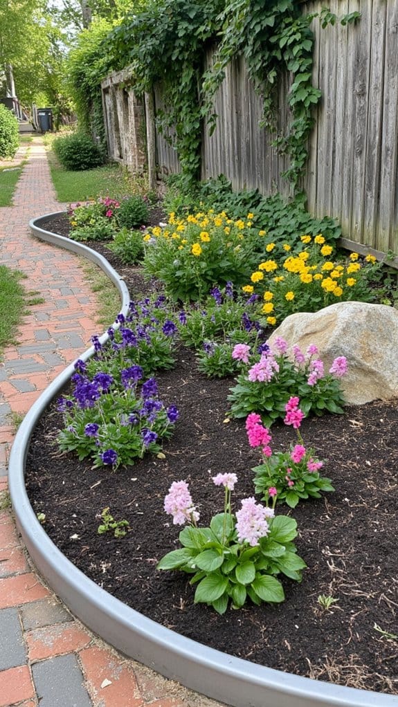 sleek durable garden edging