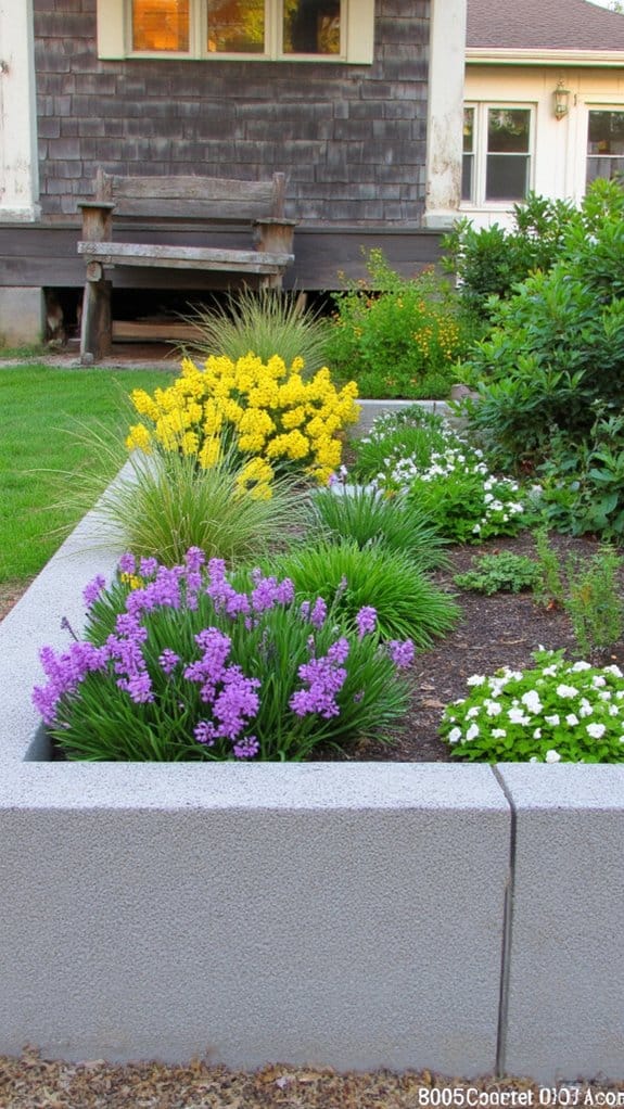 sleek durable low maintenance borders