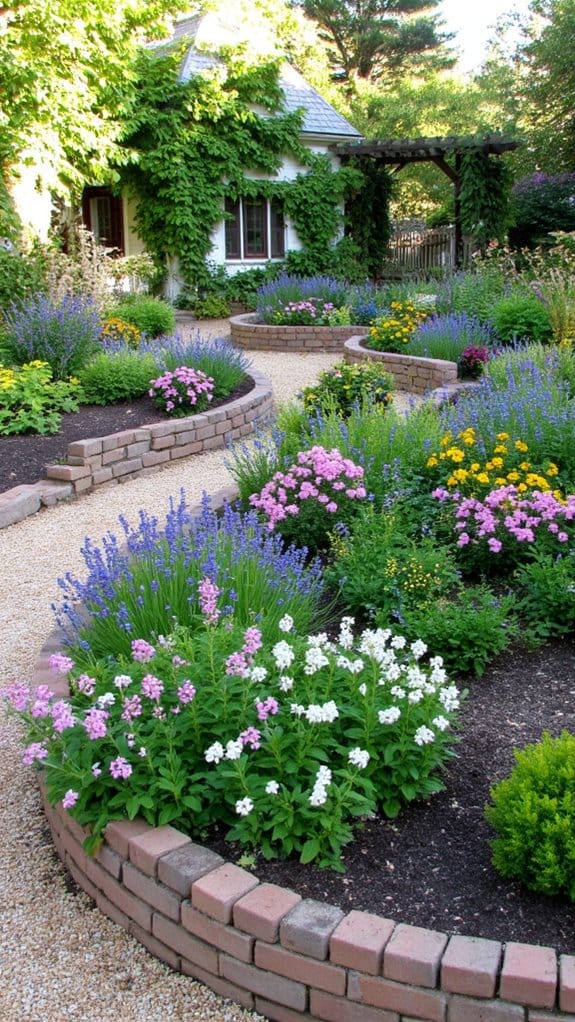 soft curved garden designs