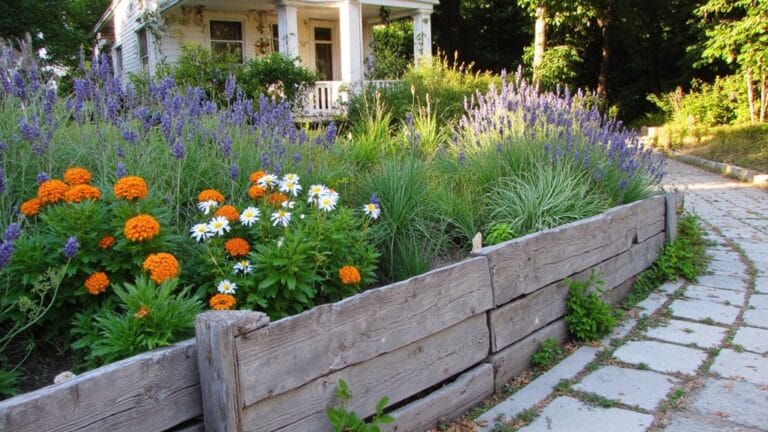 stylish flower bed borders