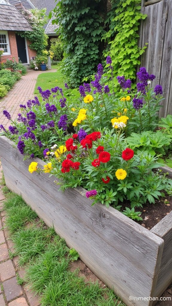 stylish organized flower gardens