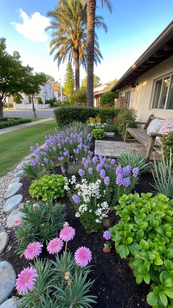 themed flower bed designs