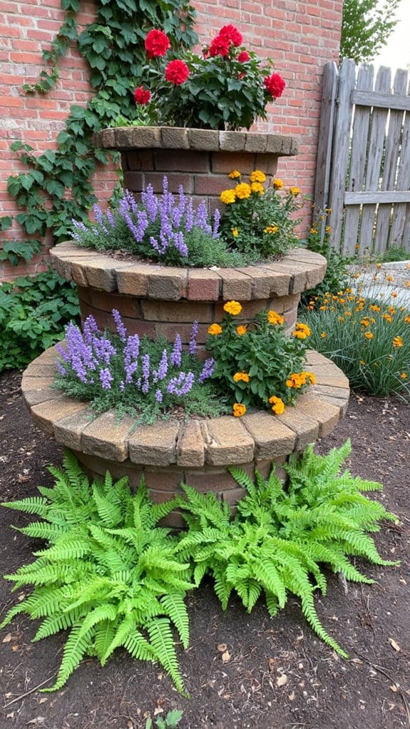 tiered bed plant selection