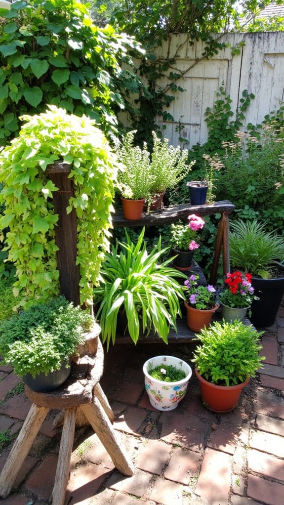 tiered plant stands beauty