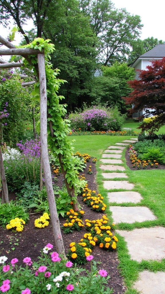 timed planting for seasonal blooms