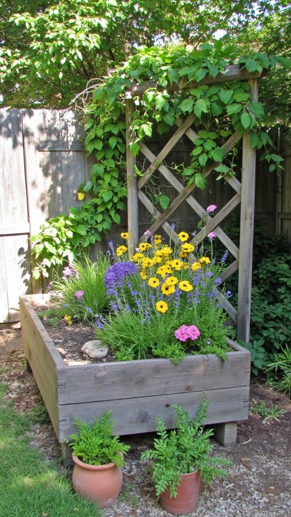 trellises enhance garden aesthetics