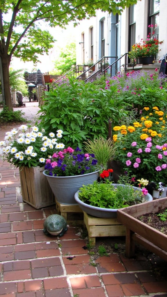 unique containers for gardens