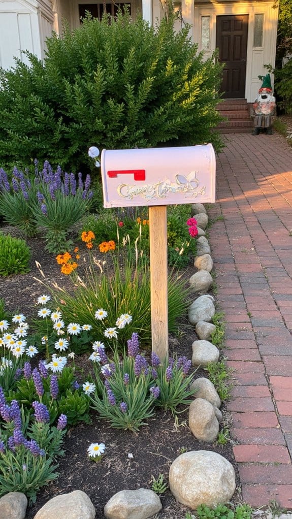 unique mailbox garden borders