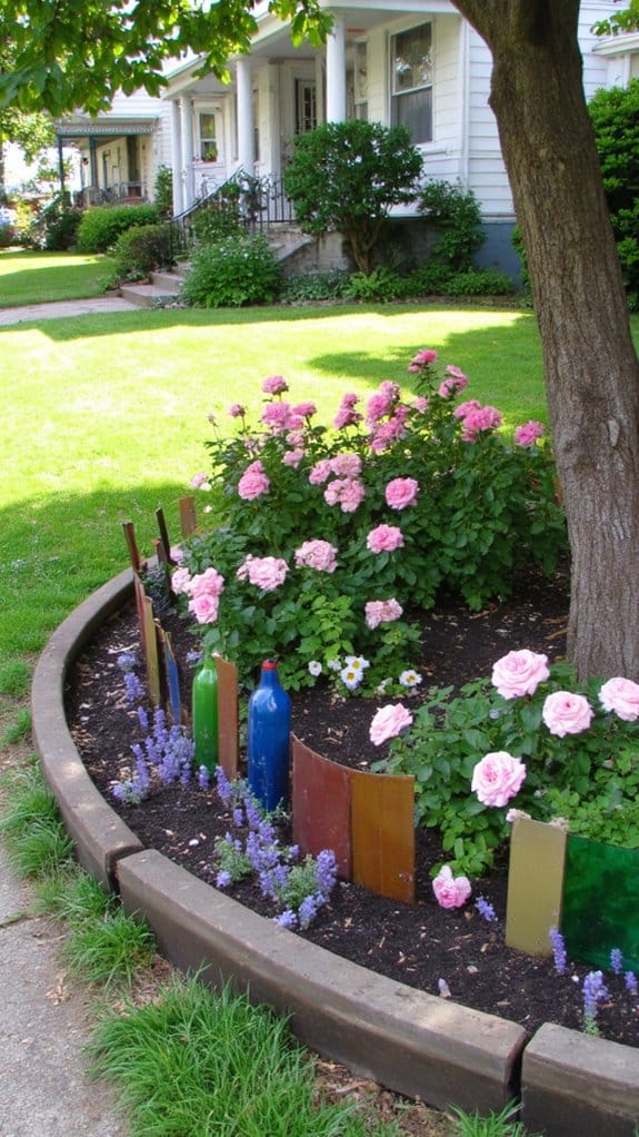 unique recycled garden borders