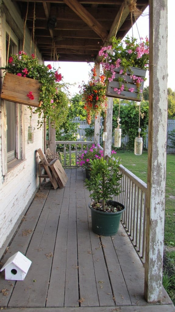 upcycled hanging planters creatively