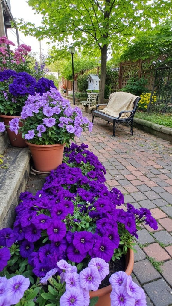 versatile purple petunia blooms