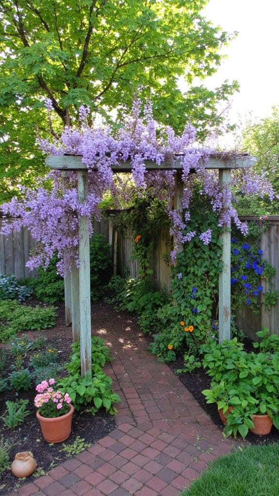 vertical blooms with trellises