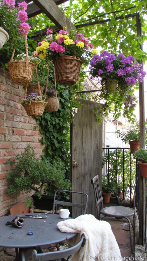 vertical dimension with flowers